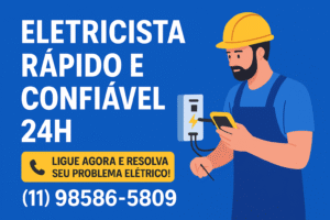 Eletricista Rápido e Confiavel 24h no Jardim Santa Maria, Guarulhos