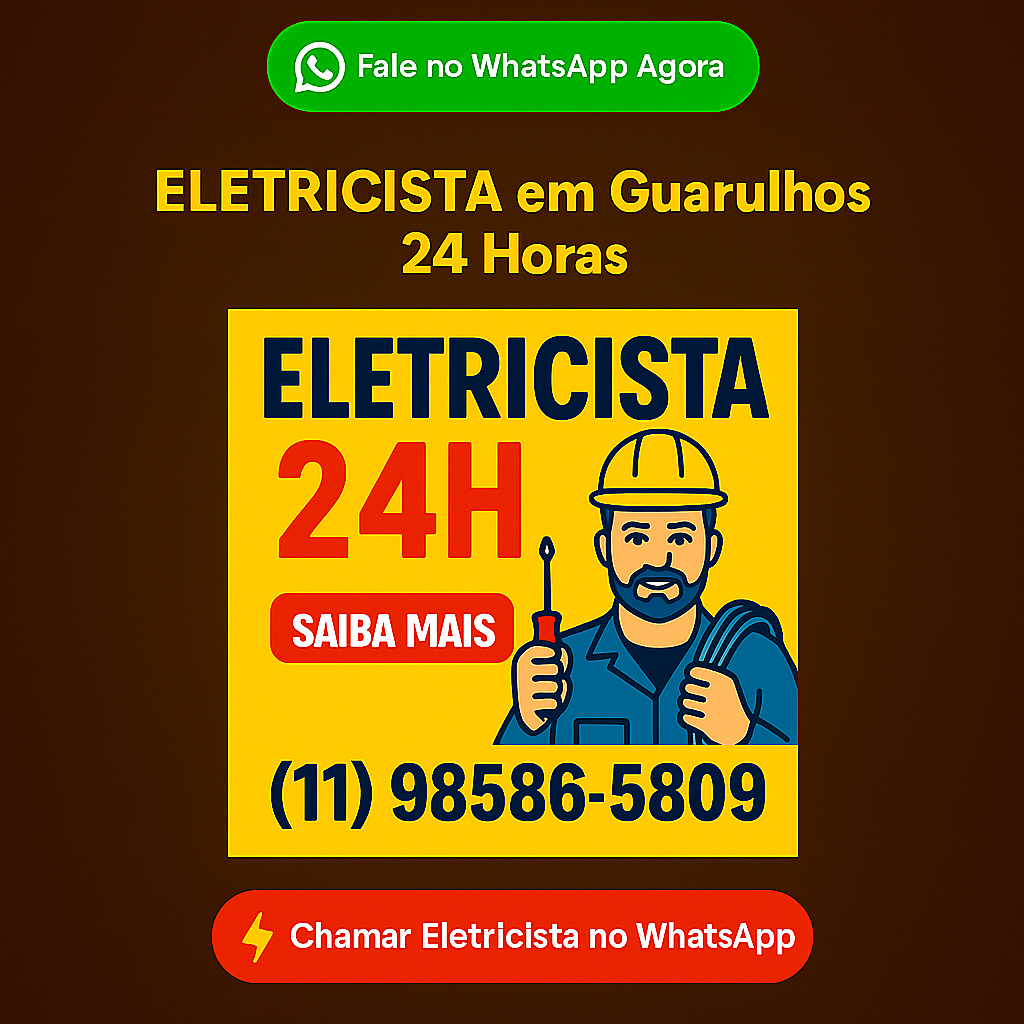 Eletricista 24 horas Guarulhos